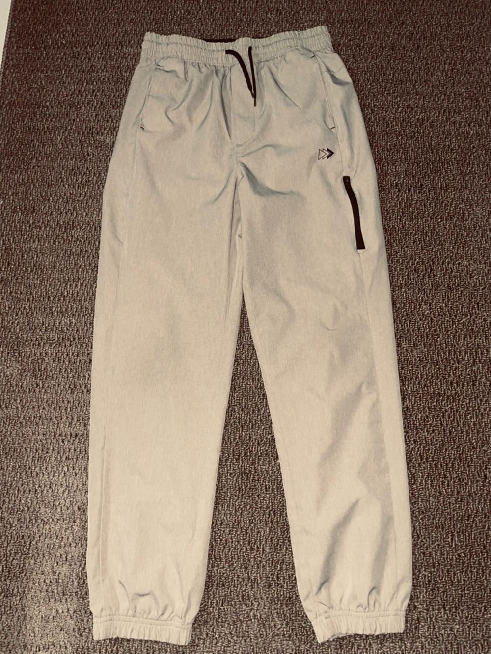 Carter's Light Gray Elastic Waist Joggers with Black Accents